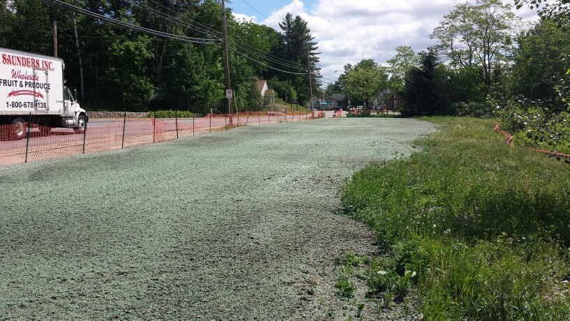 Hydroseeding at Salmon Run