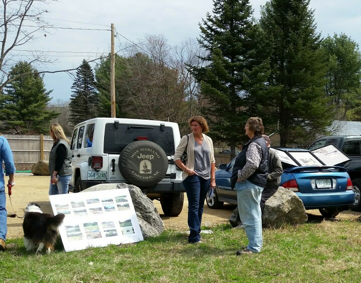 Visitors to the ceremony