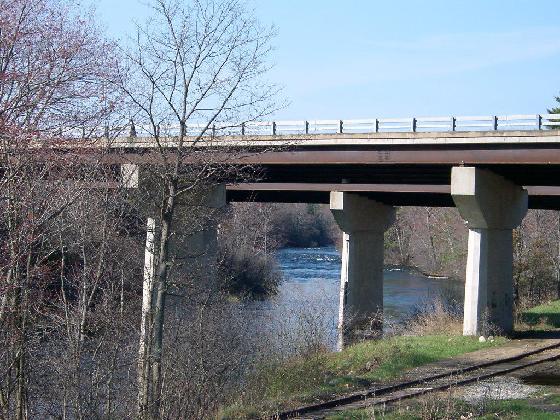 View of Winnipesaukee River Trail in Tilton, NH